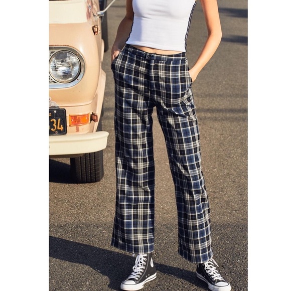 john galt blue plaid valentina pants - Picture 2 of 5